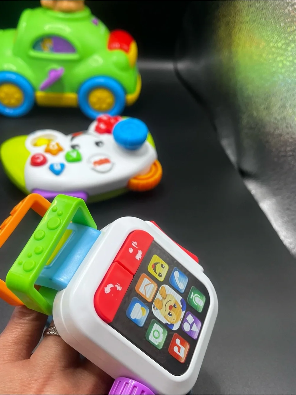 Fisher Price Laugh & Learn Toddler Toy Bundle- Car Vacuum Watch Game Controller